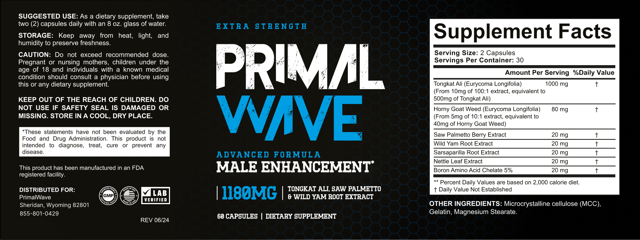 Primal Wave Male Enhancement ingredients
